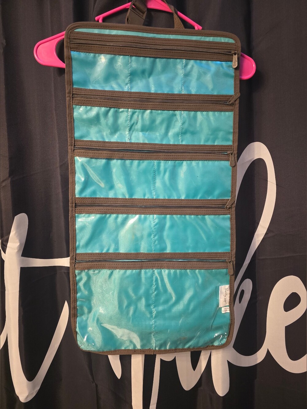Thirty-One Vibrant Teal & Gray Travel Organizer - Picture 3 of 9